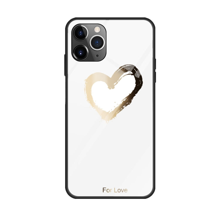 For iPhone 11 Pro Colorful Painted Glass Case