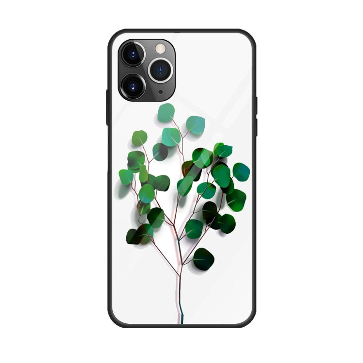For iPhone 11 Pro Colorful Painted Glass Case