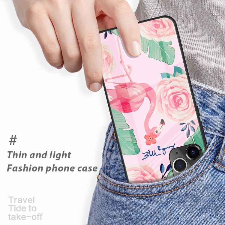 For iPhone 11 Pro Colorful Painted Glass Case