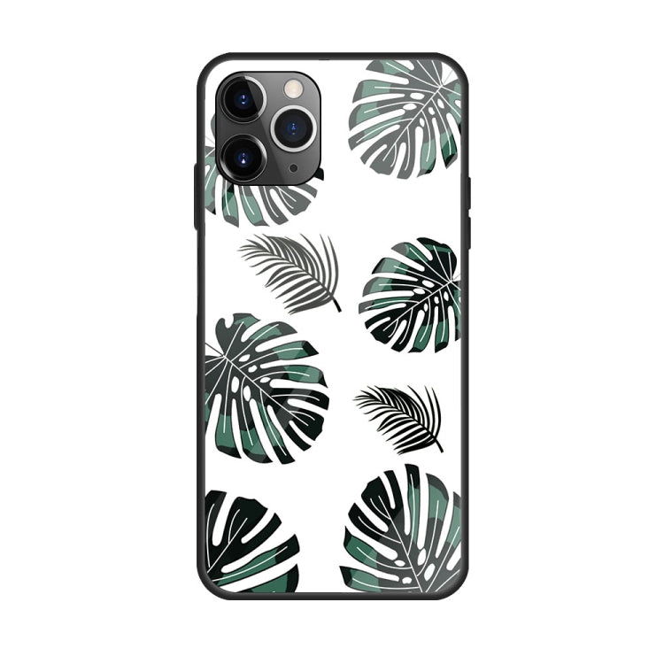 For iPhone 11 Pro Max Colorful Painted Glass Case