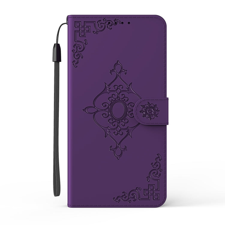 For Samsung Galaxy M30s Embossed Fortune Flower Pattern Horizontal Flip Leather Case with Holder & Card Slot & Wallet & Lanyard