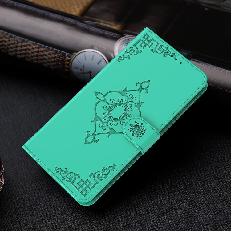 For Google Pixel 3a Embossed Fortune Flower Pattern Horizontal Flip Leather Case with Holder & Card Slot & Wallet & Lanyard