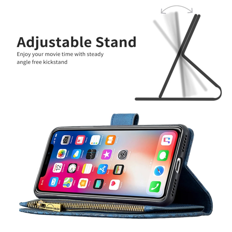 For iPhone XS Max Flying Butterfly Embossing Pattern Zipper Horizontal Flip Leather Case with Holder & Card Slots & Wallet