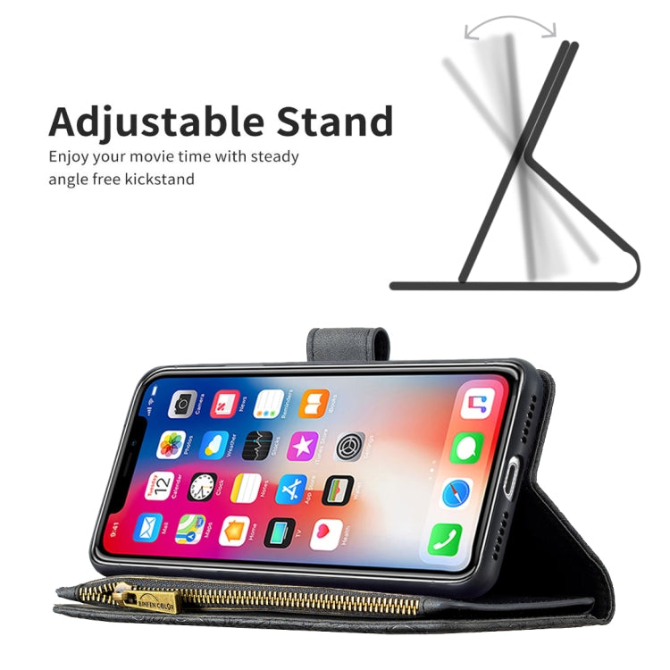 For iPhone XS Max Flying Butterfly Embossing Pattern Zipper Horizontal Flip Leather Case with Holder & Card Slots & Wallet