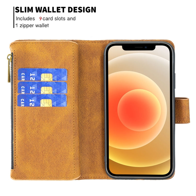For iPhone 12 mini Flying Butterfly Embossing Pattern Zipper Horizontal Flip Leather Case with Holder & Card Slots & Wallet