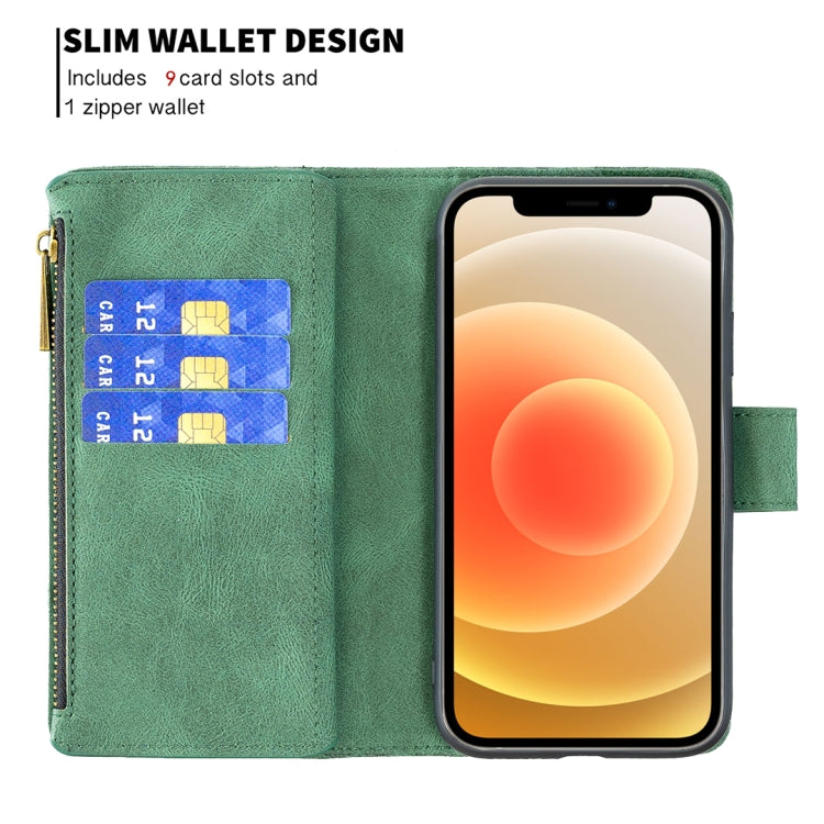 For iPhone 12 mini Flying Butterfly Embossing Pattern Zipper Horizontal Flip Leather Case with Holder & Card Slots & Wallet