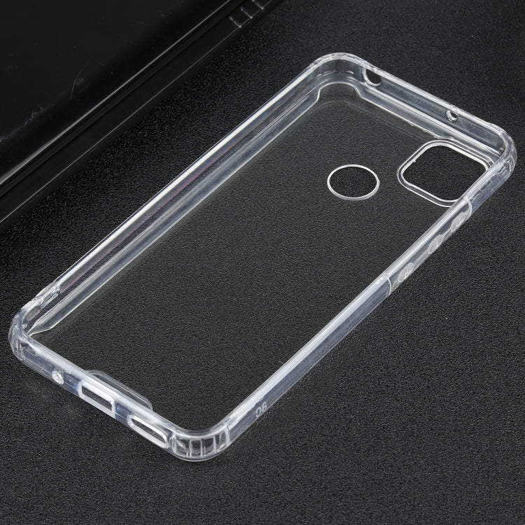 For Xiaomi Redmi 9C Four-corner Shockproof Transparent TPU + PC Protective Case