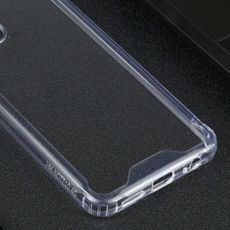 For Xiaomi Redmi Note 10 4G Four-corner Shockproof Transparent TPU + PC Protective Case