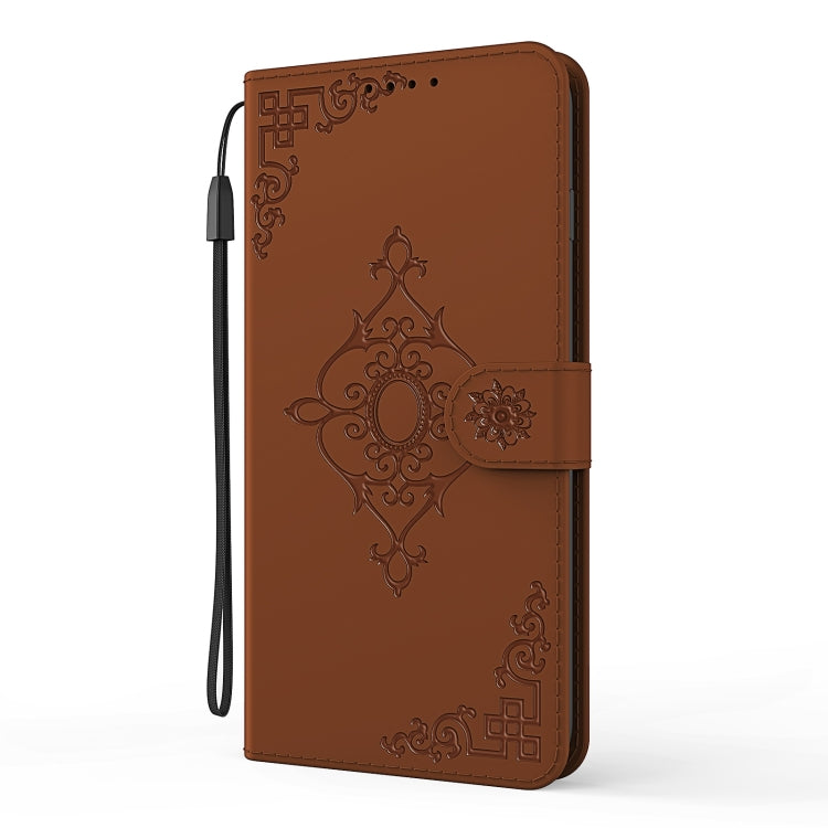 For Nokia 5.3 Embossed Fortune Flower Pattern Horizontal Flip Leather Case with Holder & Card Slot & Wallet & Lanyard