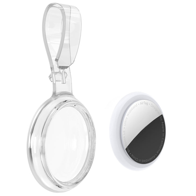 TPU Anti-scratch Shockproof Protective Cover Soft Case with Keychain Ring Loop For AirTag