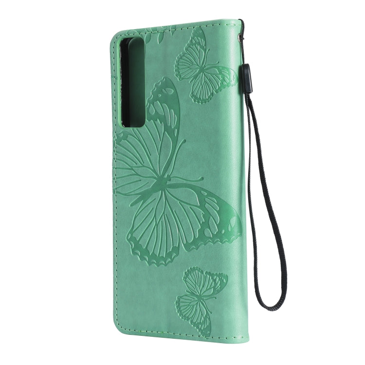 For LG Stylo 7 5G / 4G Pressed Printing Butterfly Pattern Horizontal Flip PU Leather Case with Holder & Card Slots & Wallet & Lanyard
