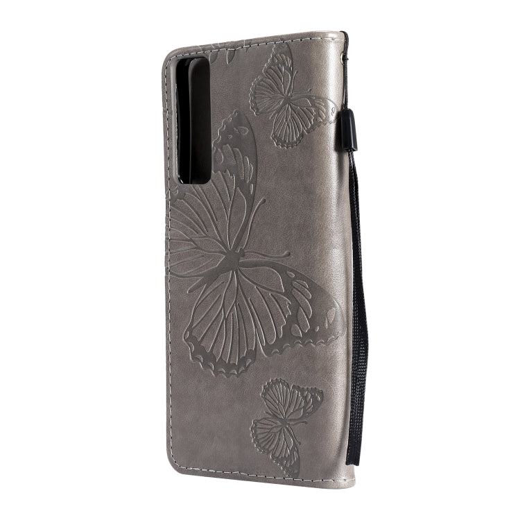 For LG Stylo 7 5G / 4G Pressed Printing Butterfly Pattern Horizontal Flip PU Leather Case with Holder & Card Slots & Wallet & Lanyard