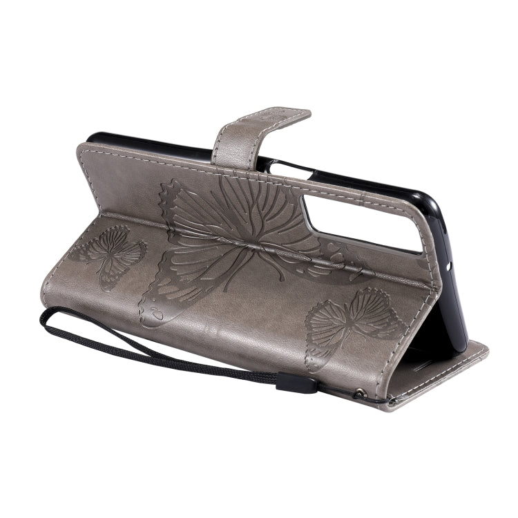 For LG Stylo 7 5G / 4G Pressed Printing Butterfly Pattern Horizontal Flip PU Leather Case with Holder & Card Slots & Wallet & Lanyard