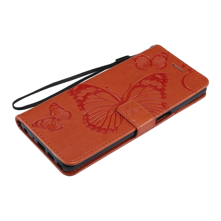 For LG Stylo 7 5G / 4G Pressed Printing Butterfly Pattern Horizontal Flip PU Leather Case with Holder & Card Slots & Wallet & Lanyard