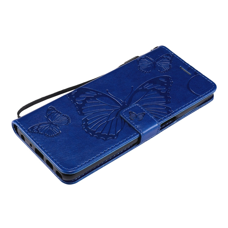 For LG Stylo 7 5G / 4G Pressed Printing Butterfly Pattern Horizontal Flip PU Leather Case with Holder & Card Slots & Wallet & Lanyard