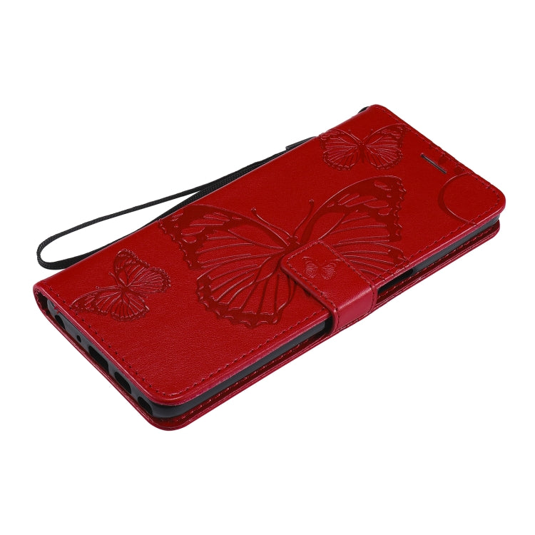 For LG Stylo 7 5G / 4G Pressed Printing Butterfly Pattern Horizontal Flip PU Leather Case with Holder & Card Slots & Wallet & Lanyard