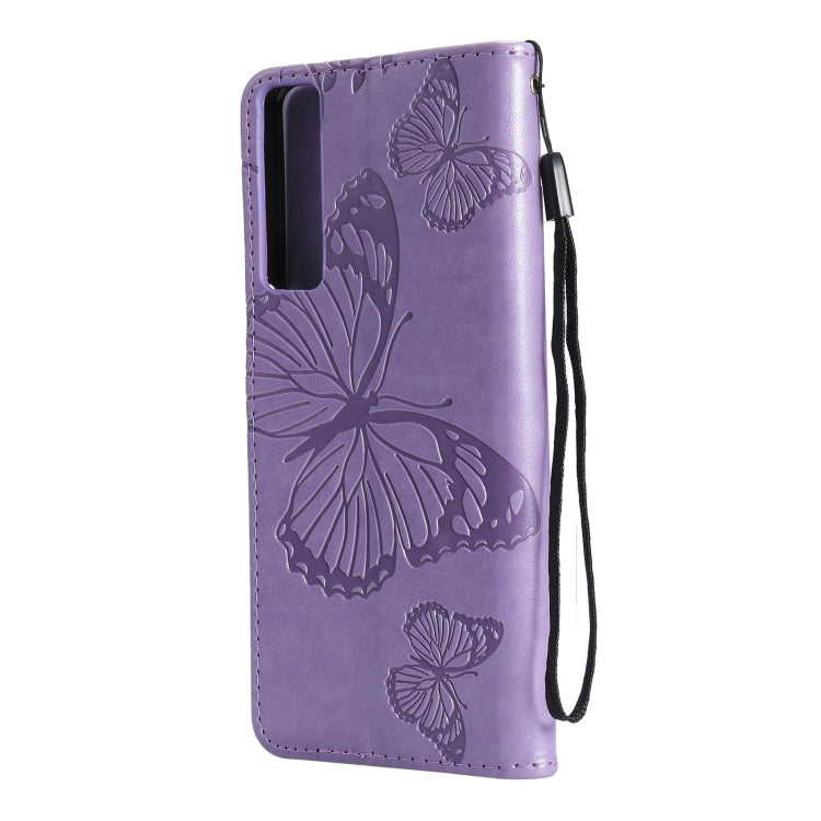For LG Stylo 7 5G / 4G Pressed Printing Butterfly Pattern Horizontal Flip PU Leather Case with Holder & Card Slots & Wallet & Lanyard