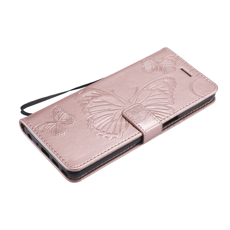 For LG Stylo 7 5G / 4G Pressed Printing Butterfly Pattern Horizontal Flip PU Leather Case with Holder & Card Slots & Wallet & Lanyard