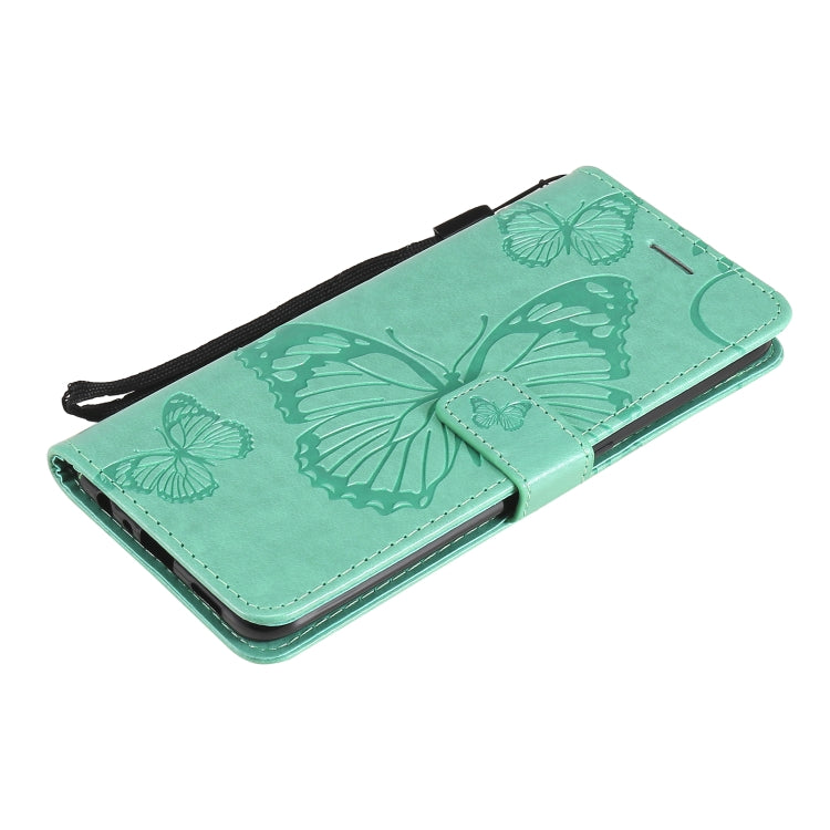 For OPPO A74 4G / F19 4G Pressed Printing Butterfly Pattern Horizontal Flip PU Leather Case with Holder & Card Slots & Wallet & Lanyard