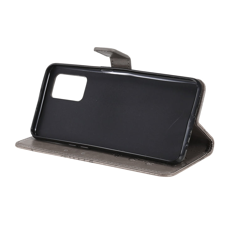 For OPPO A74 4G / F19 4G Pressed Printing Butterfly Pattern Horizontal Flip PU Leather Case with Holder & Card Slots & Wallet & Lanyard