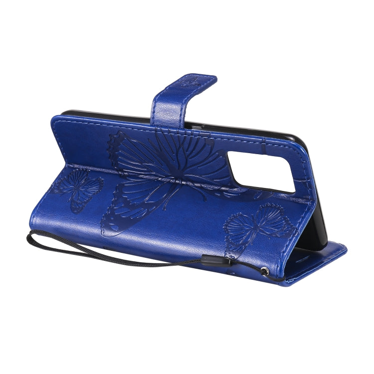 For OPPO A74 4G / F19 4G Pressed Printing Butterfly Pattern Horizontal Flip PU Leather Case with Holder & Card Slots & Wallet & Lanyard