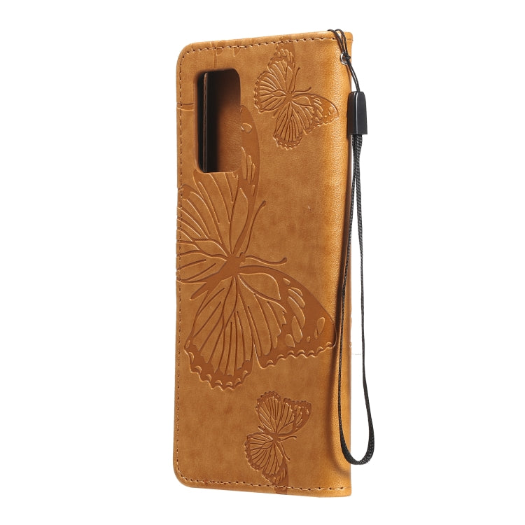 For OPPO A74 4G / F19 4G Pressed Printing Butterfly Pattern Horizontal Flip PU Leather Case with Holder & Card Slots & Wallet & Lanyard