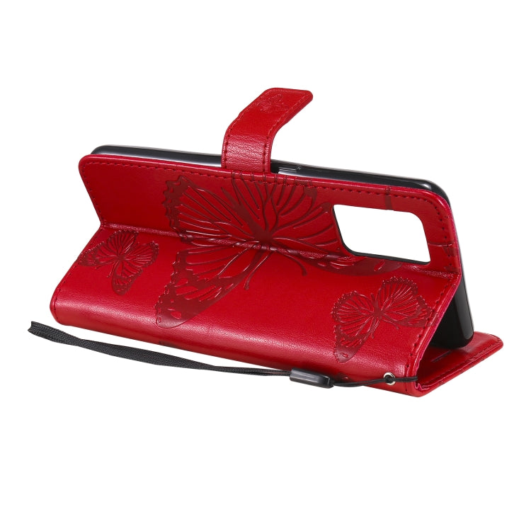 For OPPO A74 4G / F19 4G Pressed Printing Butterfly Pattern Horizontal Flip PU Leather Case with Holder & Card Slots & Wallet & Lanyard