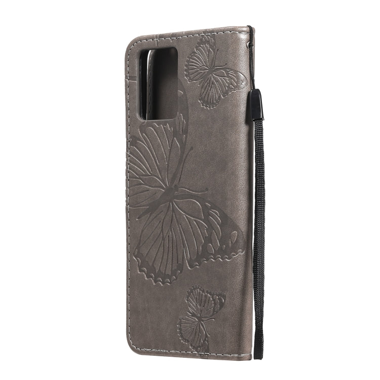 For OPPO Realme 8 Pro / Realme 8 Pressed Printing Butterfly Pattern Horizontal Flip PU Leather Case with Holder & Card Slots & Wallet & Lanyard