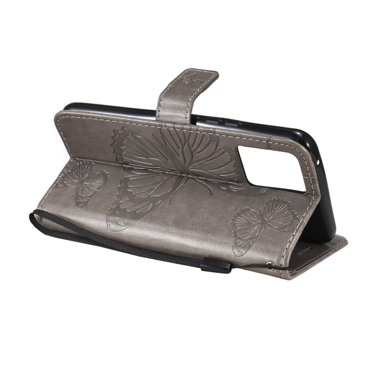 For OPPO Realme 8 Pro / Realme 8 Pressed Printing Butterfly Pattern Horizontal Flip PU Leather Case with Holder & Card Slots & Wallet & Lanyard