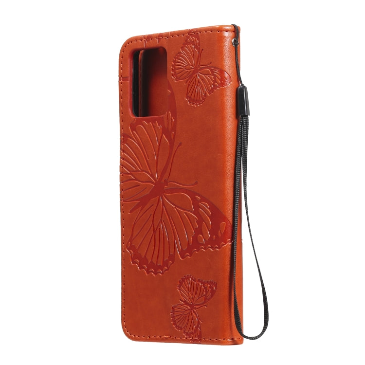 For OPPO Realme 8 Pro / Realme 8 Pressed Printing Butterfly Pattern Horizontal Flip PU Leather Case with Holder & Card Slots & Wallet & Lanyard