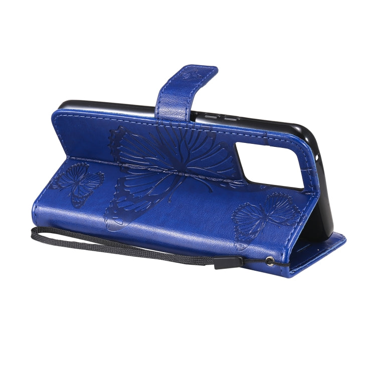 For OPPO Realme 8 Pro / Realme 8 Pressed Printing Butterfly Pattern Horizontal Flip PU Leather Case with Holder & Card Slots & Wallet & Lanyard