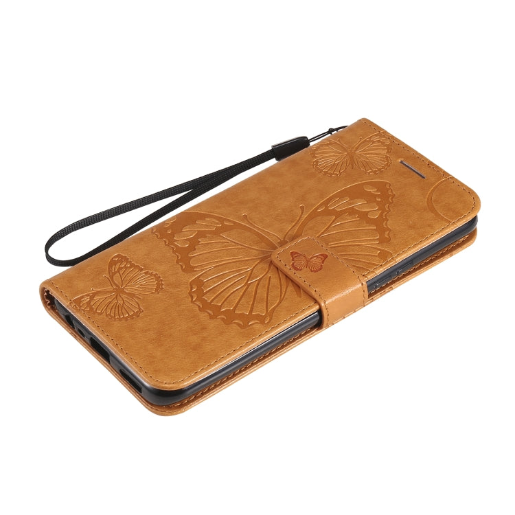 For OPPO Realme 8 Pro / Realme 8 Pressed Printing Butterfly Pattern Horizontal Flip PU Leather Case with Holder & Card Slots & Wallet & Lanyard