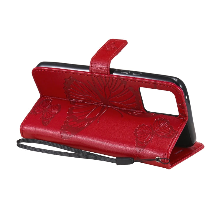 For OPPO Realme 8 Pro / Realme 8 Pressed Printing Butterfly Pattern Horizontal Flip PU Leather Case with Holder & Card Slots & Wallet & Lanyard