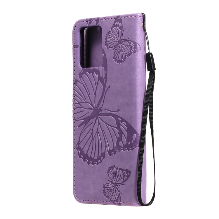 For OPPO Realme 8 Pro / Realme 8 Pressed Printing Butterfly Pattern Horizontal Flip PU Leather Case with Holder & Card Slots & Wallet & Lanyard