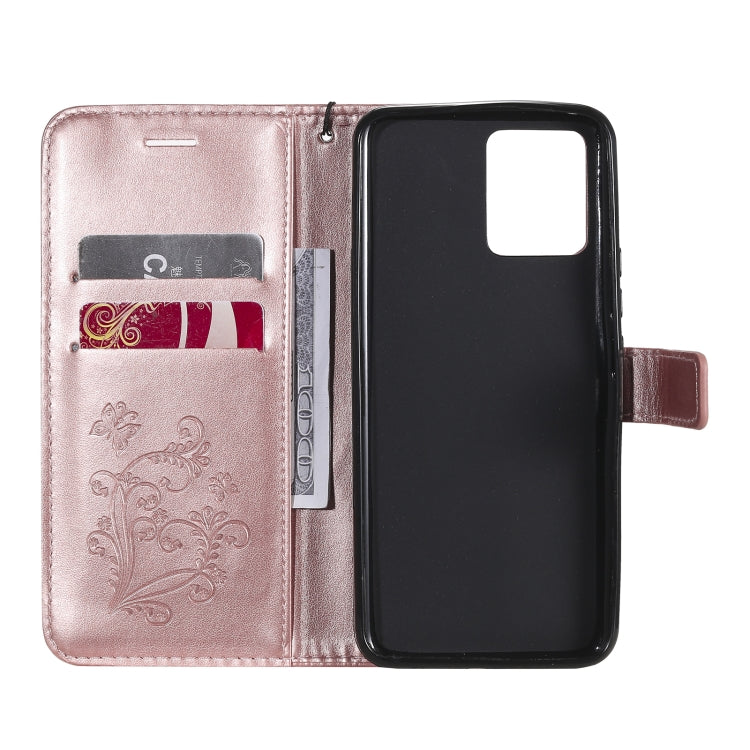 For OPPO Realme 8 Pro / Realme 8 Pressed Printing Butterfly Pattern Horizontal Flip PU Leather Case with Holder & Card Slots & Wallet & Lanyard