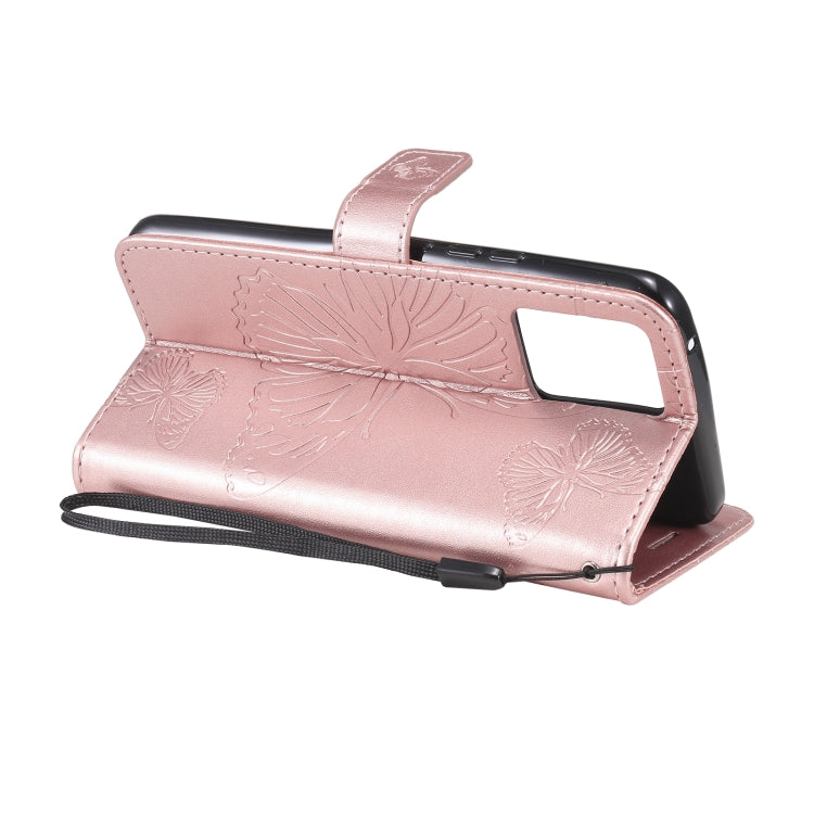 For OPPO Realme 8 Pro / Realme 8 Pressed Printing Butterfly Pattern Horizontal Flip PU Leather Case with Holder & Card Slots & Wallet & Lanyard