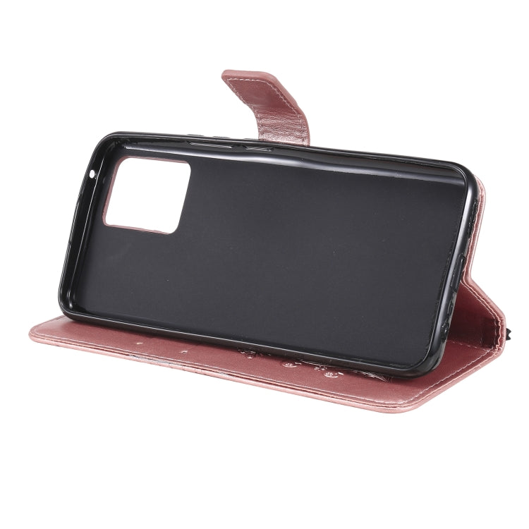 For OPPO Realme 8 Pro / Realme 8 Pressed Printing Butterfly Pattern Horizontal Flip PU Leather Case with Holder & Card Slots & Wallet & Lanyard