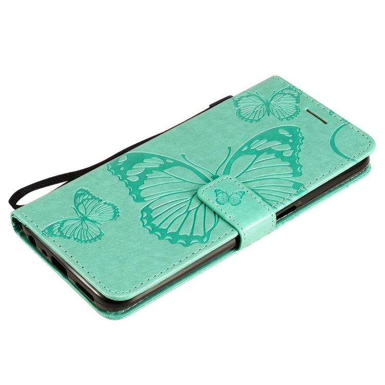 For OPPO Realme V13 Pressed Printing Butterfly Pattern Horizontal Flip PU Leather Case with Holder & Card Slots & Wallet & Lanyard