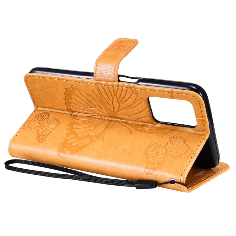 For OPPO Realme V13 Pressed Printing Butterfly Pattern Horizontal Flip PU Leather Case with Holder & Card Slots & Wallet & Lanyard