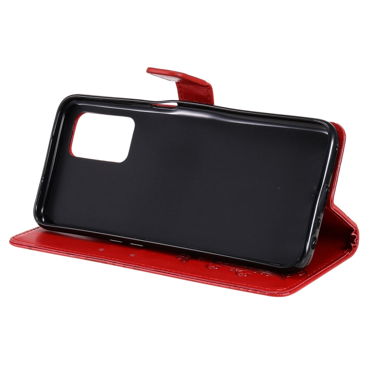 For OPPO Realme V13 Pressed Printing Butterfly Pattern Horizontal Flip PU Leather Case with Holder & Card Slots & Wallet & Lanyard