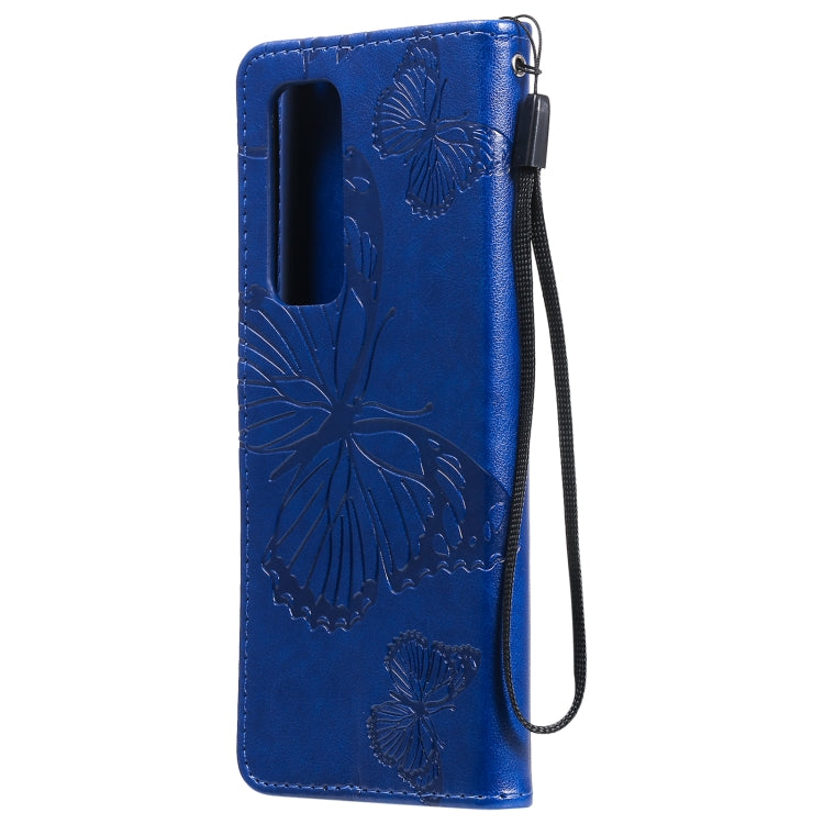 For OPPO Reno5 Pro+ 5G / Find X3 Neo Pressed Printing Butterfly Pattern Horizontal Flip PU Leather Case with Holder & Card Slots & Wallet & Lanyard