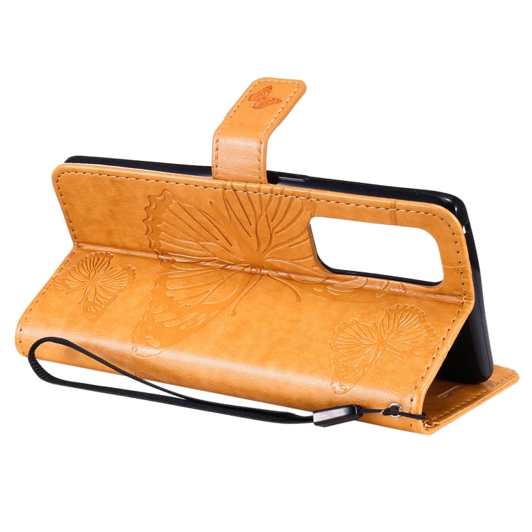 For OPPO Reno5 Pro+ 5G / Find X3 Neo Pressed Printing Butterfly Pattern Horizontal Flip PU Leather Case with Holder & Card Slots & Wallet & Lanyard