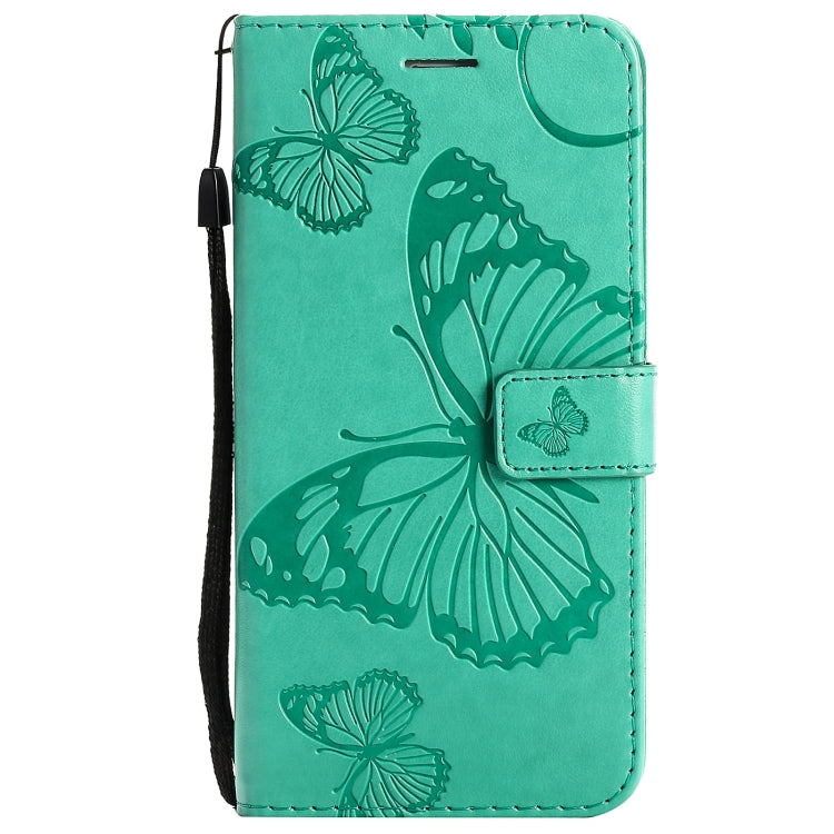 For Xiaomi Redmi Note 10 4G Pressed Printing Butterfly Pattern Horizontal Flip PU Leather Case with Holder & Card Slots & Wallet & Lanyard