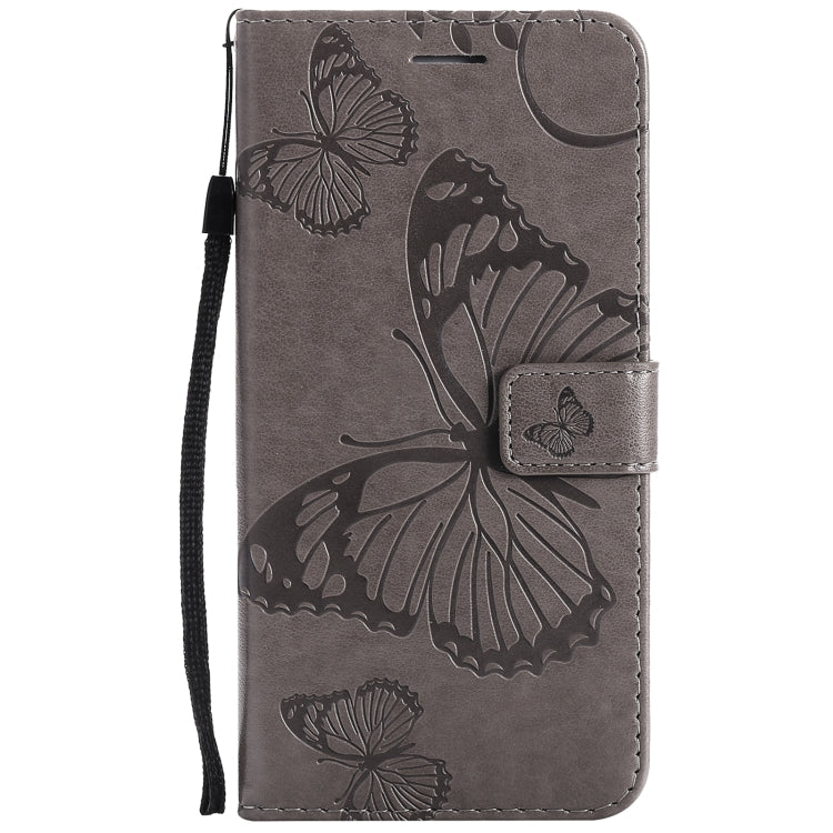 For Xiaomi Redmi Note 10 4G Pressed Printing Butterfly Pattern Horizontal Flip PU Leather Case with Holder & Card Slots & Wallet & Lanyard
