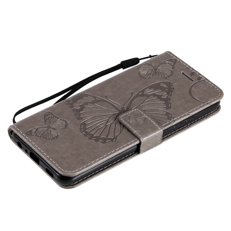 For Samsung Galaxy A32 4G Pressed Printing Butterfly Pattern Horizontal Flip PU Leather Case with Holder & Card Slots & Wallet & Lanyard