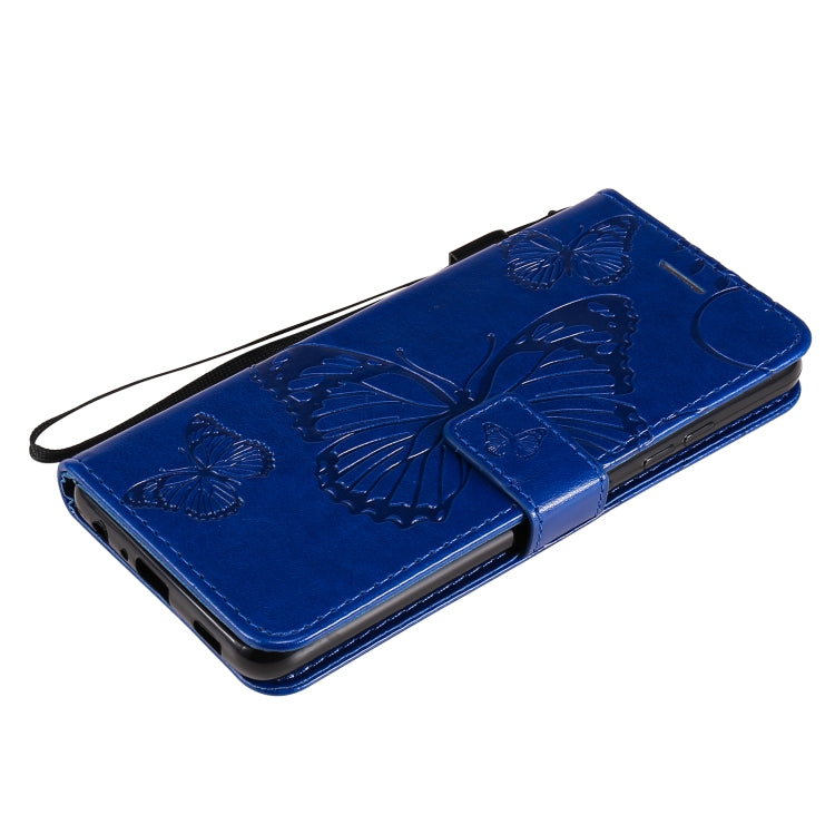 For Samsung Galaxy A32 4G Pressed Printing Butterfly Pattern Horizontal Flip PU Leather Case with Holder & Card Slots & Wallet & Lanyard