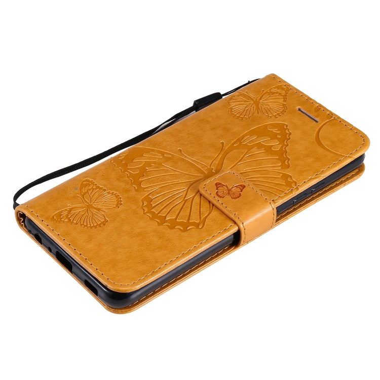 For Samsung Galaxy A32 4G Pressed Printing Butterfly Pattern Horizontal Flip PU Leather Case with Holder & Card Slots & Wallet & Lanyard