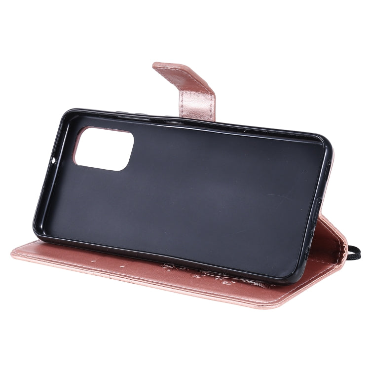 For Samsung Galaxy A32 4G Pressed Printing Butterfly Pattern Horizontal Flip PU Leather Case with Holder & Card Slots & Wallet & Lanyard