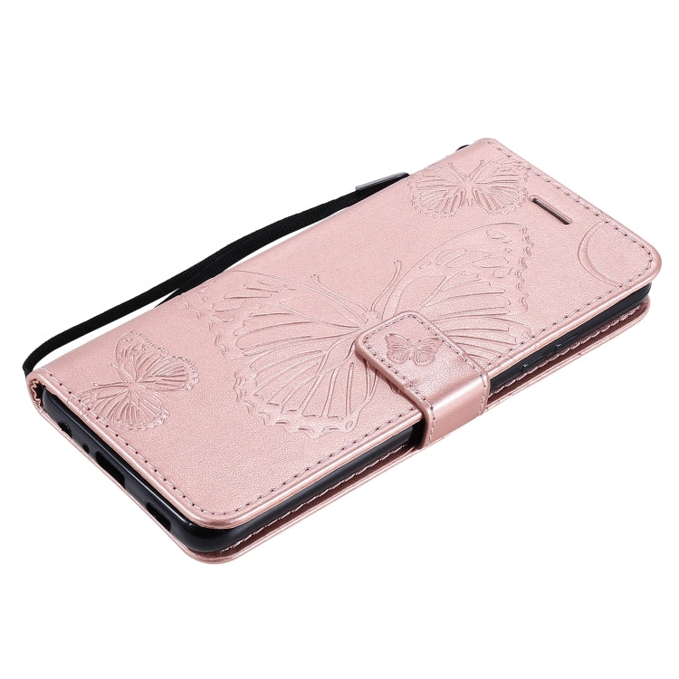For Samsung Galaxy A32 4G Pressed Printing Butterfly Pattern Horizontal Flip PU Leather Case with Holder & Card Slots & Wallet & Lanyard