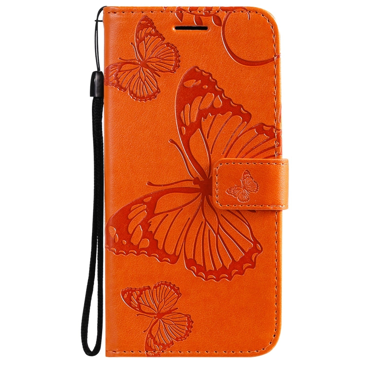 For Samsung Galaxy S21 FE Pressed Printing Butterfly Pattern Horizontal Flip PU Leather Case with Holder & Card Slots & Wallet & Lanyard